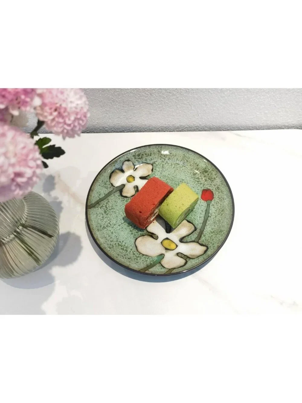 Stylish 8-Inch Ceramic Plates Set of 4 - Dishwasher & Microwave Safe for All